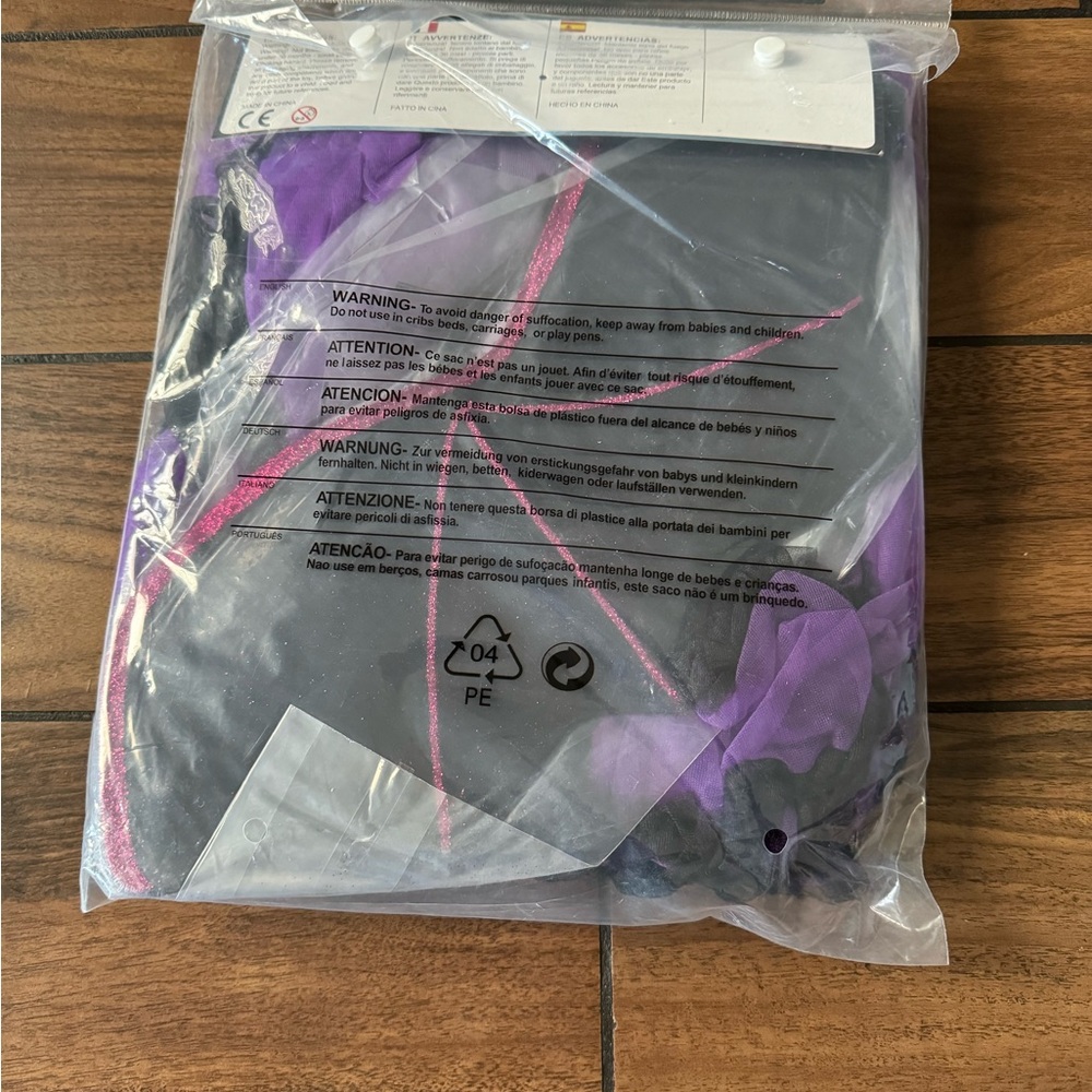 Purple Bat Girl Halloween Costume tutu dress headpiece and wings size -various - Picture 3 of 6